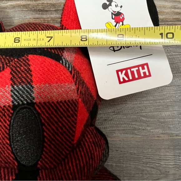 SALE TODAY!✨🆕NWT Rare KITH x Disney Large Mickey Plaid/Tartan Plush (New) - Picture 5 of 7